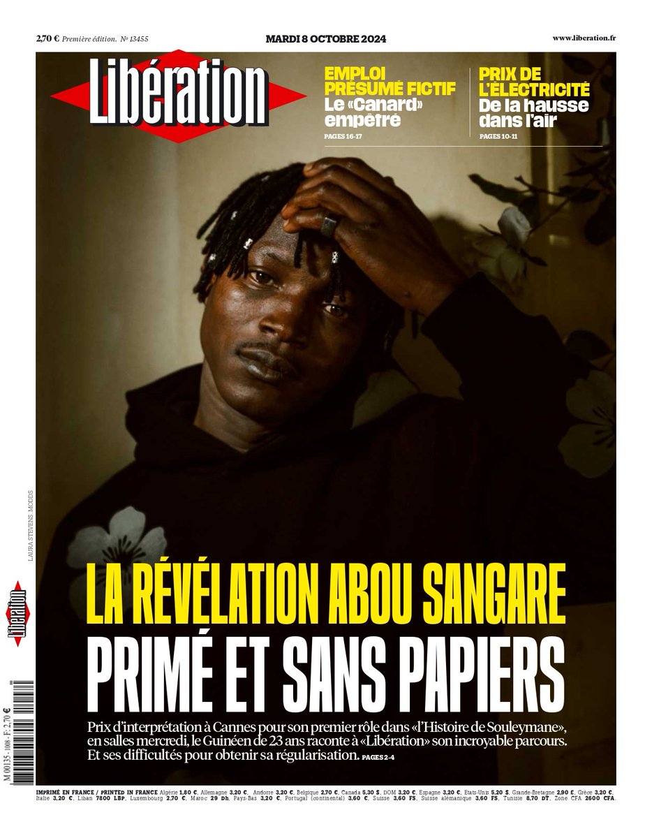 L_Deffontaines's tweet photo. L'extrême-droite rêve de l'expulser, pourtant il fait l'honneur du cinéma français. 
Comment se fait-il que Abou Sangare, primé à Cannes, avec une promesse de CDI soit sous OQTF ?

Oui j'assume et signe, il faut changer de paradigme sur les OQTF trop nombreuses et mal ciblées. https://t.co/iPxOCOP1f0