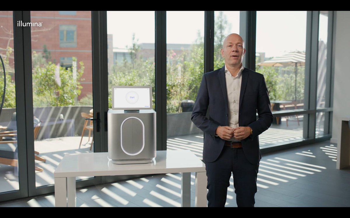 Illumina $ILMN Event: "Something big is coming. And it's small." The MiSeq 100 series. Slightly smaller than the NextSeq 2000.