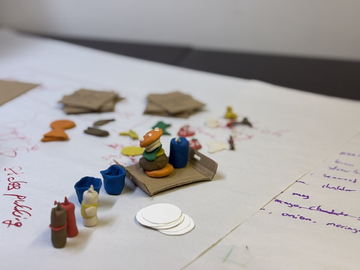 peg's tweet image. Lots of amazing and delicious analogue game ideas starting to emerge on day one of @adascot Games Jam in Motion led by @DJCAD &amp;amp; @AbertayGameLab kindly hosted by @weareneon