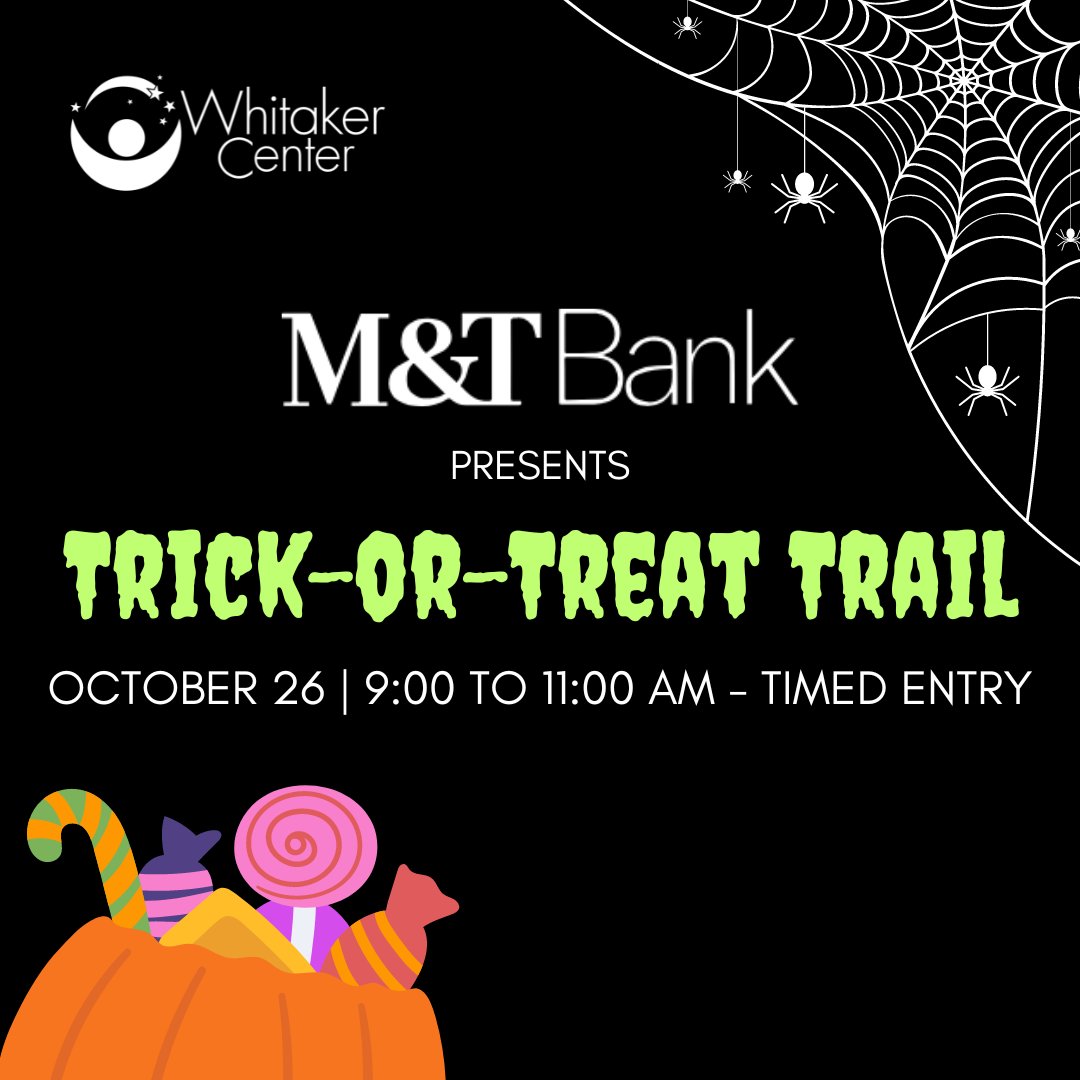 whitakercenter's tweet photo. Get ready for a spooktacular time!👻 Join us on Saturday, October 26, from 9:00 am-11:00 am, as we invite families to visit the Trick or Treat Trail, presented by @mandt_ bank! 🍬

Register on our website today!👇
https://t.co/e0hiWdivUt

#FamilyFun #SpookySeason #HalloweenEvent https://t.co/zfPSQE9ewt