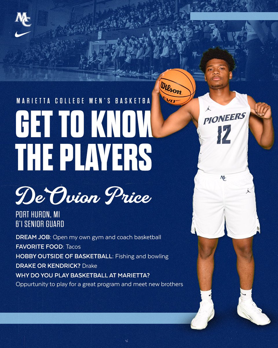 MC_Pioneerhoops's tweet photo. Meet De’Ovion Price! All the way from Port Huron, MI. 
The senior point guard is looking to make a big impact this season! https://t.co/qfIvnNt7xD