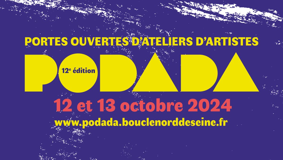 🎨 #PODADA revient pour une 12e édition ! Plus de 200 artistes à découvrir à travers 6 villes du territoire Boucle Nord de Seine.
🗓️ Samedi 12 et dimanche 13 octobre
🕓 de 14h à 19h
🎟️Entrée libre
Plus d'infos ➡️ bit.ly/3ZnOl3s