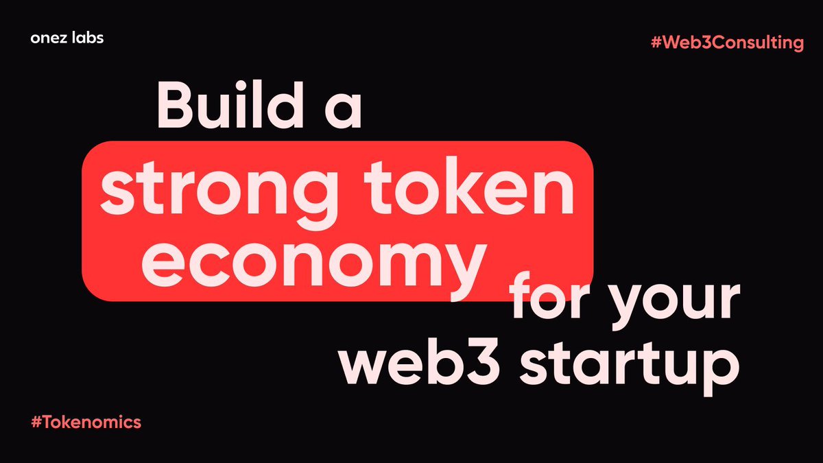 onez_io's tweet image. Building a solid token economy is key to your #Web3 startup’s success. At Onez Labs, we offer comprehensive tokenomics services to help you design and manage a thriving token system. 🔗 #Tokenomics #Web3Consulting