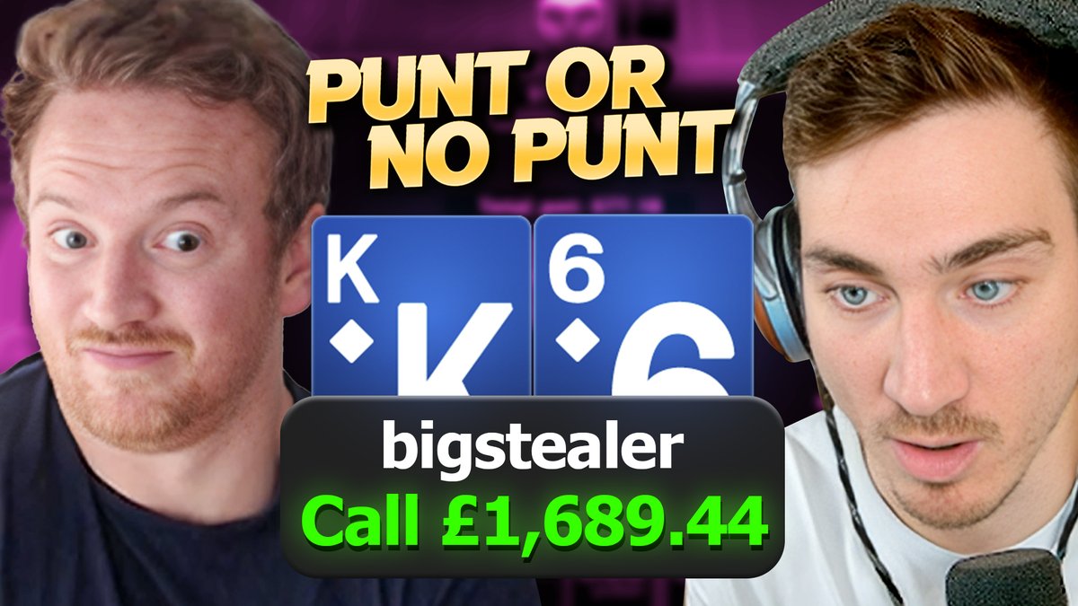 Absolutely banging Punt or No Punt with legendary UK crusher <a href="/bigstealer/">Bertie Bayley</a>! 

Is bigstealer DUSTING IT ALL OFF at 1000NL?! | Punt or No Punt?! youtu.be/653dEuEX1d0?si… via <a href="/YouTube/">YouTube</a>