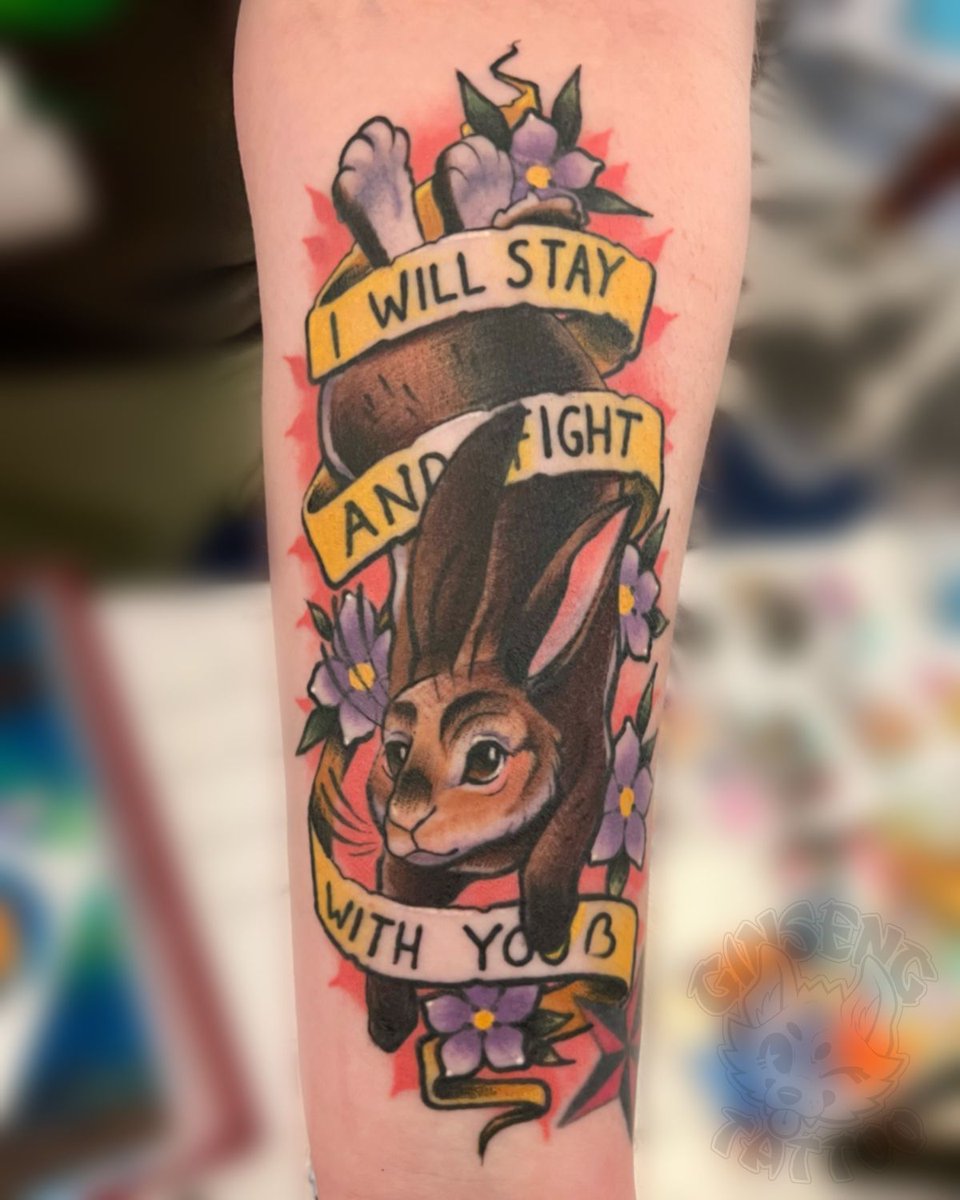 It’s always an honour to memorialise pets 🐰
(No fresh photo of this one, as it was done in stages! So this is fully healed)