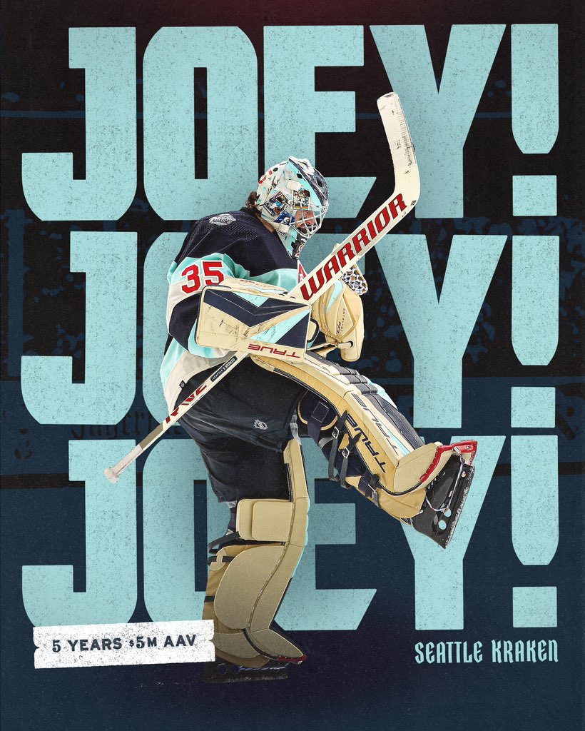Kraken Crew, cue up the Joey chants!

The Mayor (<a href="/JDac35/">Joey Daccord</a>) is staying in Seattle through the 2029-30 season → bit.ly/JoeyExtension24