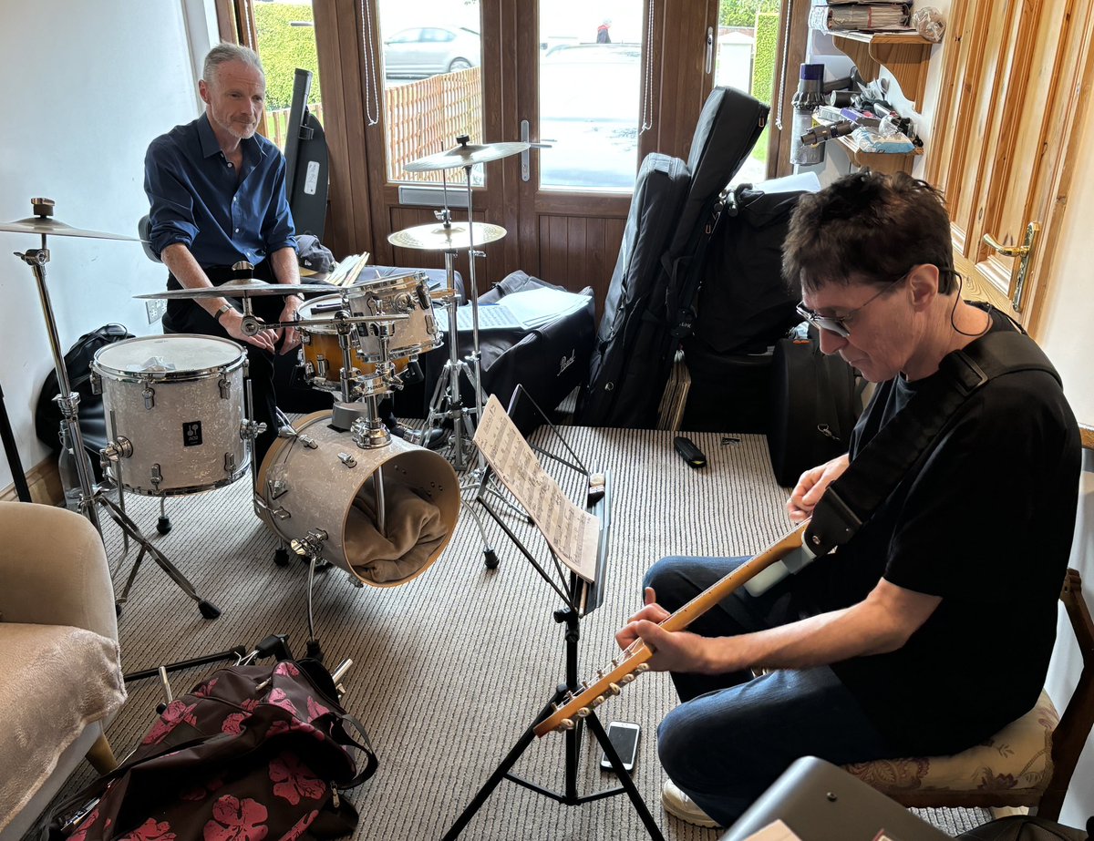 Album 9 behan today in exactly the same way as the 8 that came before it.  A very efficient day’s rehearsal with Ger Farrelly and Dick Farrelly got 16 songs studio-ready. Recording starts in December and “Down With Jazz and Out With Paganism Too” is planned for release in June.