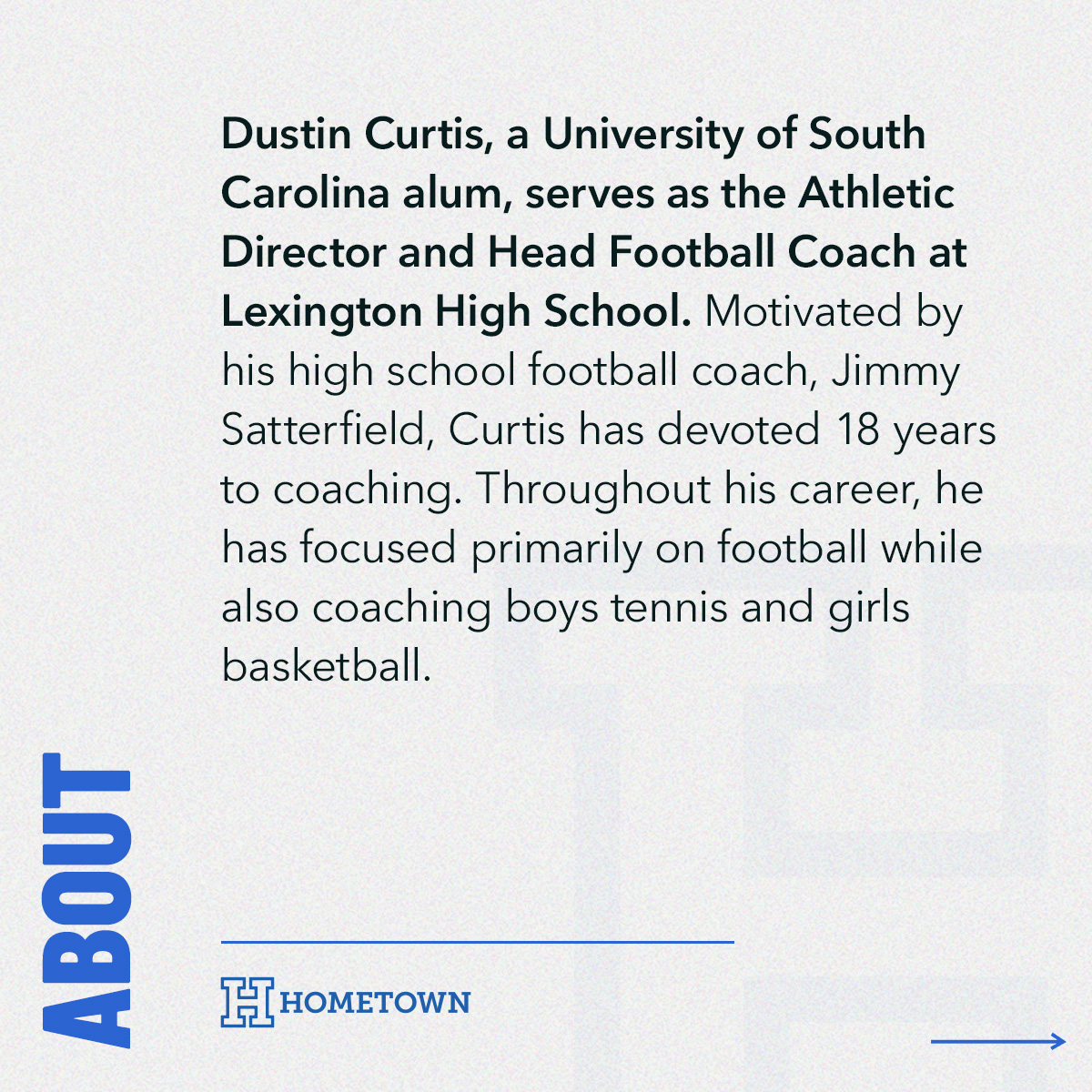 meethometown's tweet photo. This month we're spotlighting Dustin Curtis, AD &amp; Head Football Coach at @LHSWildcatsLex1! When he's not on the field, you’ll find him golfing or relaxing by the lake. 🏈⛳️🌊

🔗 https://t.co/SlpeD1C1vI

#HomeTownSpotlight #DigitalTicketing #LexingtonHighSchool #TeamHomeTown https://t.co/15RVRikVXt