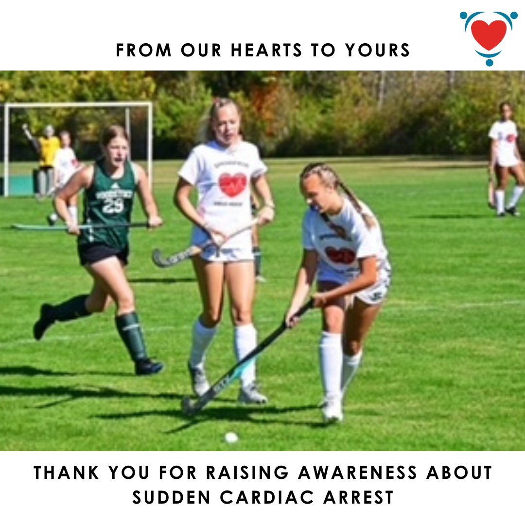 SCAFoundation's tweet image. Thanks to Suzy Coutermarsh and the Springfield High School Field Hockey Team (VT) for raising awareness about Sudden Cardiac Arrest and supporting our mission. 
Learn more ➡️sca-aware.org 
 #HeartHealth #SpringfieldVT