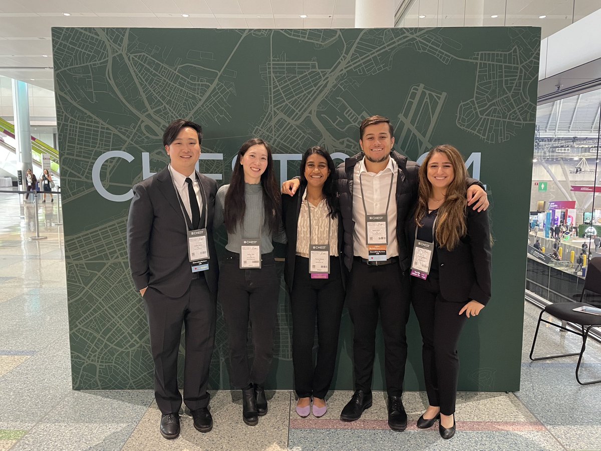 Thankful to <a href="/uclaimchiefs/">UCLA Internal Medicine Chief Residents</a> <a href="/DOM_UCLA/">Department of Medicine at UCLA Health</a> for encouraging and supporting resident scholarship. I’ve been able to attend three conferences in 2024, fully funded, and it’s been a great opportunity to present research, network, and bond with my fellow PCCM-bound co-residents. #CHEST2024