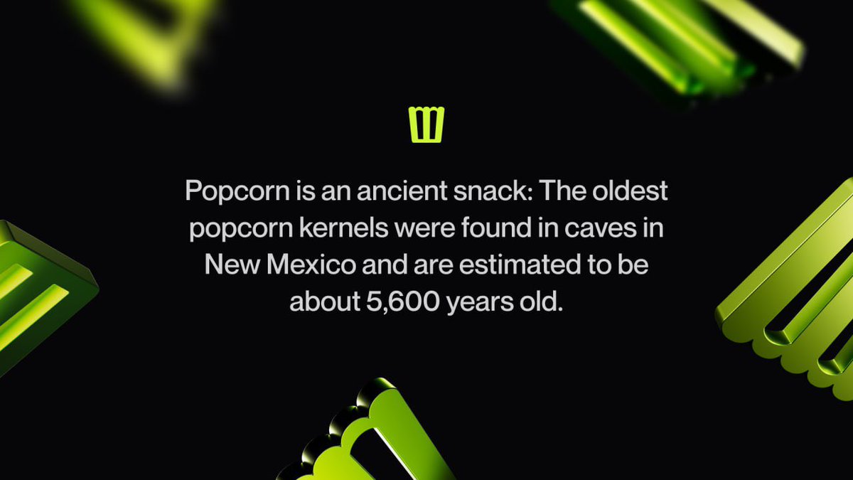 some interesting facts for you about popcorn on this fall evening.

#PopFact