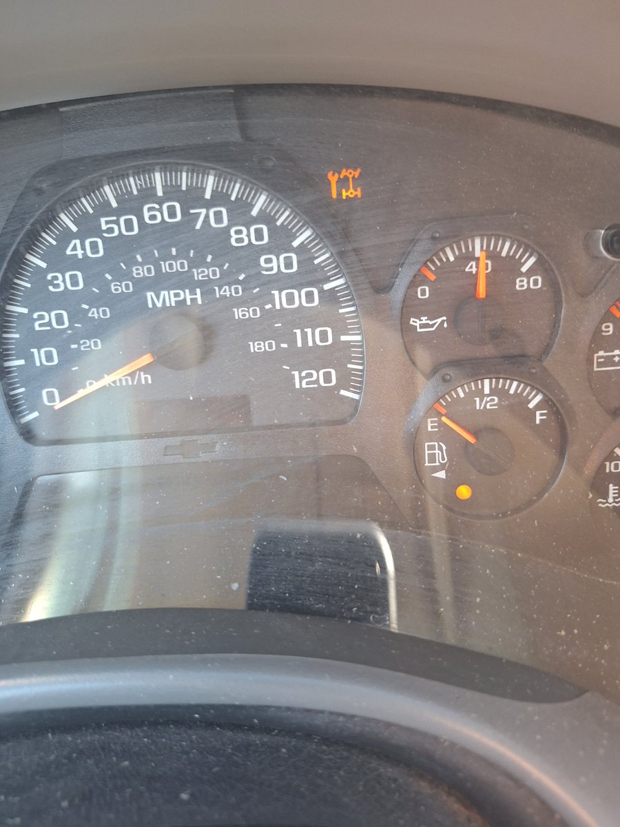 DuranSally's tweet photo. This is a long shot but does anyone know what this check engine symbol means? Old trailblazer https://t.co/DYsh0dAf41