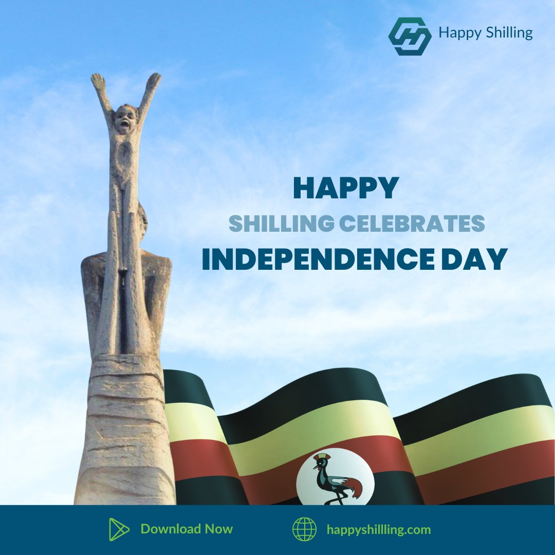 ShillingHappy's tweet photo. We are happy to celebrate 62 years of Independence since 1962💚💙. Happy Independence day Uganda.🇺🇬 https://t.co/7CL3nggqHx