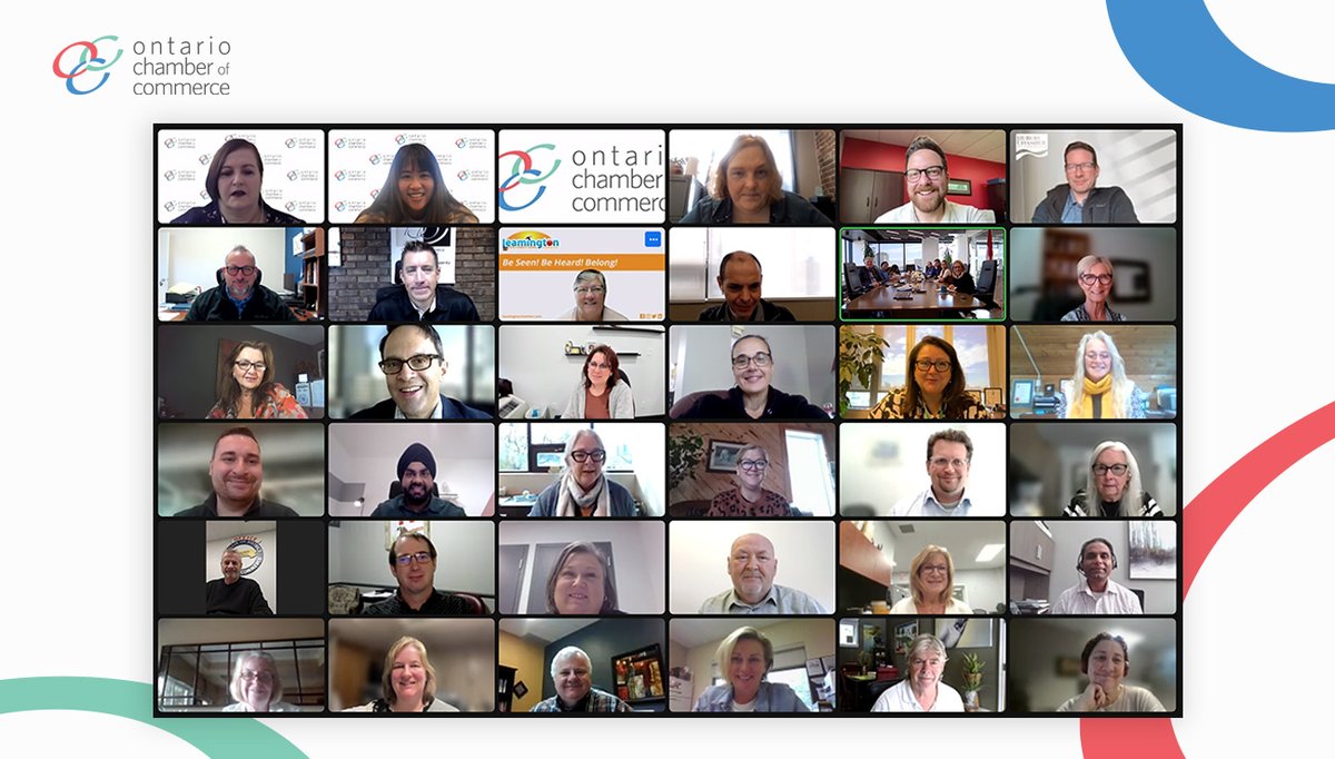 OntarioCofC's tweet photo. Today the #ONChamberNetwork gathered for our bi-weekly town hall! Our Public Affairs team had the pleasure of showcasing our 2024 #TYSmallBusiness campaign in partnership with @DesjardinsGroup to the network with #SmallBusinessMonth underway.
Small Business Week represents a tremendous opportunity both for the OCC and Chambers/Board of Trade across Ontario to offer thanks to #SMEs for all their wonderful contributions to our local communities.
The OCC was also very excited to hear about the wide range of #SmallBusinessWeek events being hosted by Chambers and Boards of Trade across Ontario, highlighting how #SMEs are the backbone of our economy, driving growth, community development and economic success.
The group also discussed the upcoming launch of our Ontario Economic Report survey, in addition to ongoing and future activations to support a thriving business community across the province!
#TYSmallBusiness #ONBiz #SmallBusinessSupport #ShopLocal #SmallBizLove