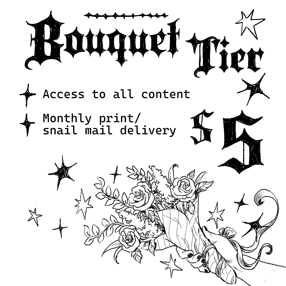 rosebdraws's tweet photo. for $2 you get access to sketches, graphic novel updates and personal project/comic progress. for $5 you'll also get snail mail from me once a month including a new print or sticker 💐
https://t.co/cGYlFcekD5 https://t.co/O7QSUJMz8y