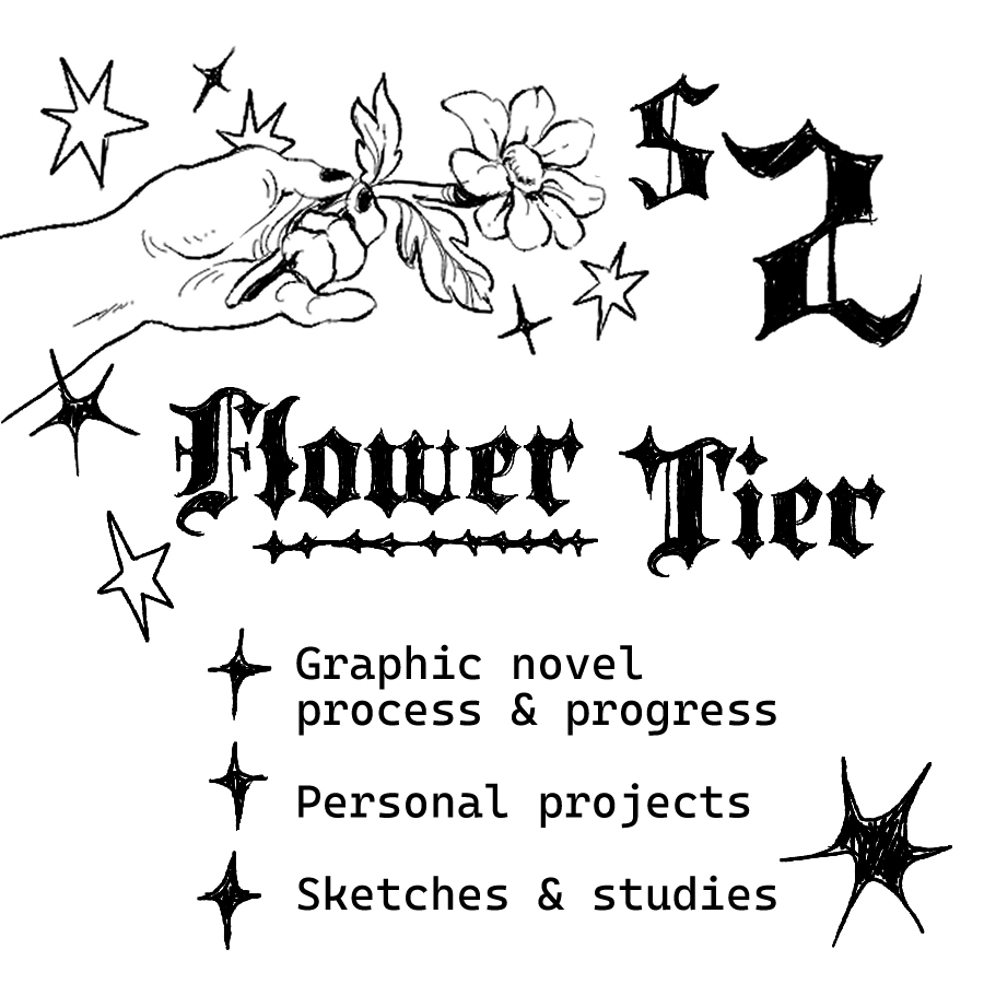 rosebdraws's tweet photo. for $2 you get access to sketches, graphic novel updates and personal project/comic progress. for $5 you'll also get snail mail from me once a month including a new print or sticker 💐
https://t.co/cGYlFcekD5 https://t.co/O7QSUJMz8y