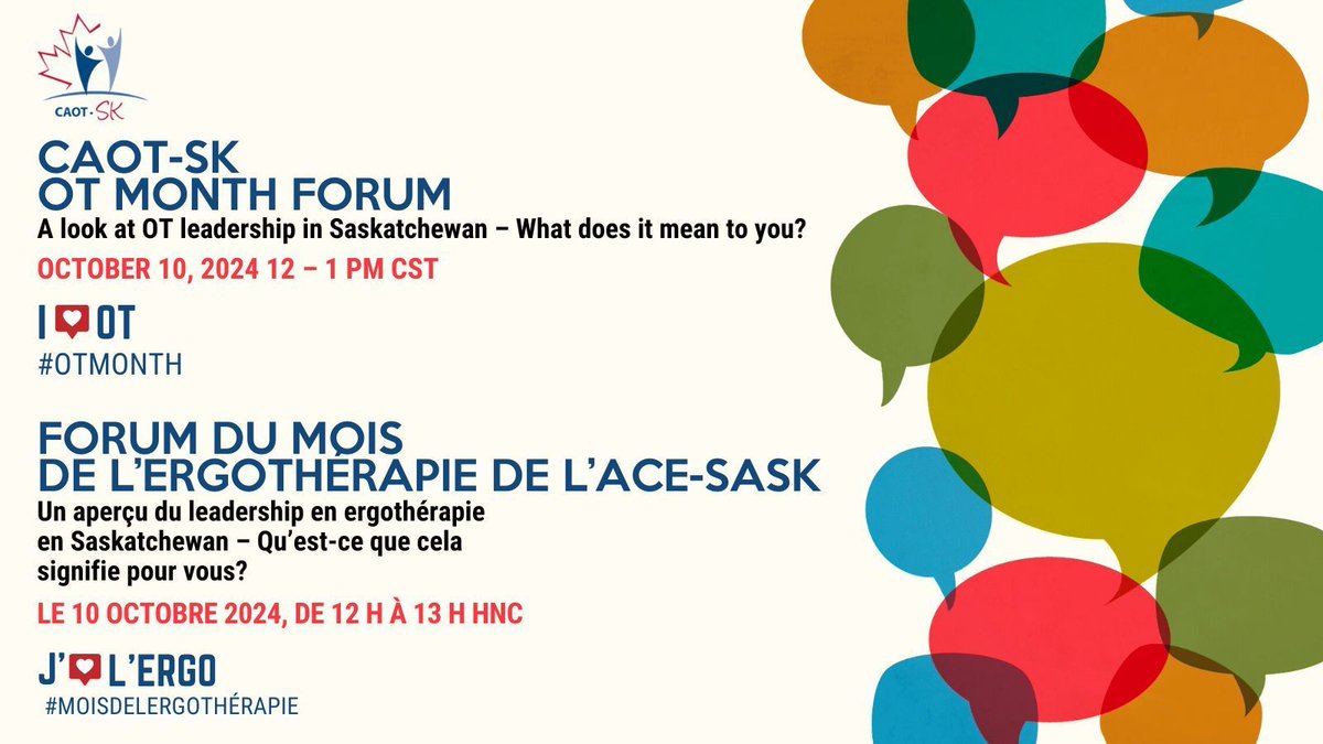 TOMORROW! DEMAIN!- buff.ly/3ZKEwN5 

#OTmonth <a href="/CAOT_ACE/">CAOT_ACE</a>