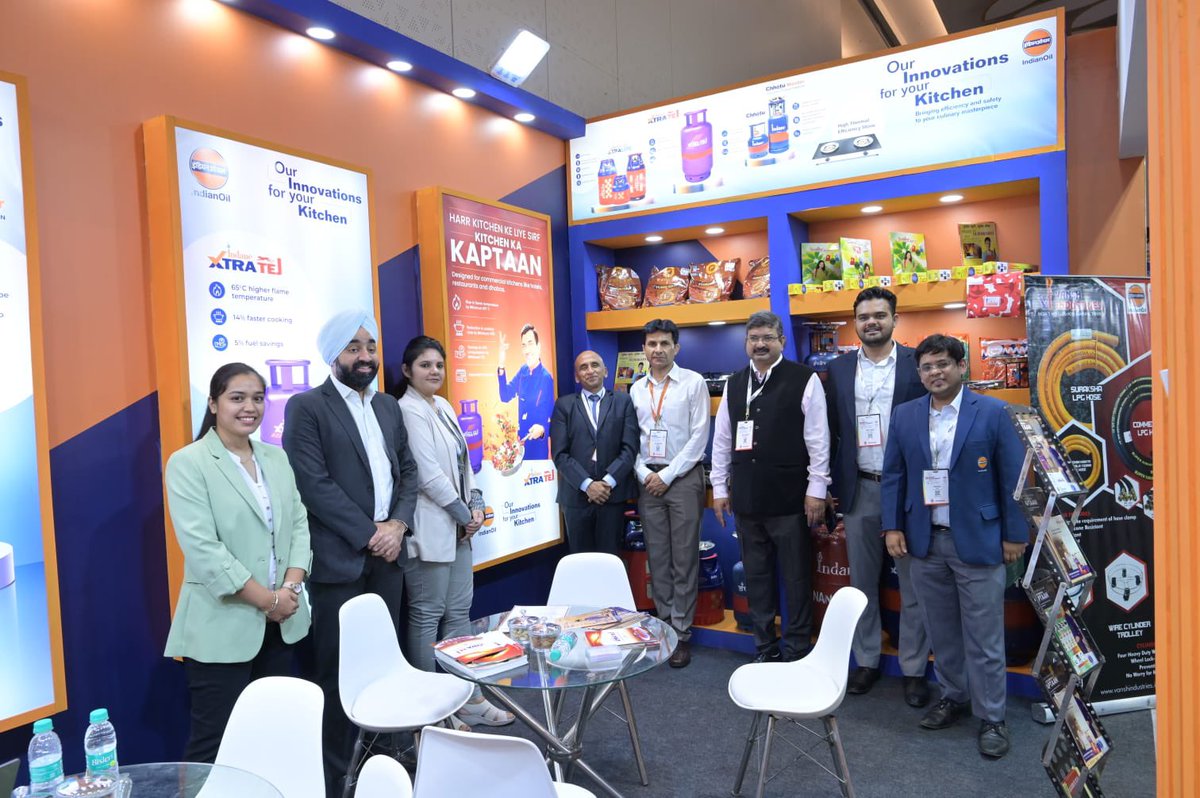IOCL_Delhi State Office (@delhiiocl) on Twitter photo <a href="/IndianOilcl/">Indian Oil Corp Ltd</a> participates as fuel partner at 2-day Delhi exhibition with international food & hospitality brands: Mrs Bector Cremica, Nestle, Haldiram's & more. We showcased IndianOil's LPG initiatives, including XtraTej, XtraLite & innovative solutions for commercial LPG users. <a href="/IndianOilcl/">Indian Oil Corp Ltd</a> participates as fuel partner at 2-day Delhi exhibition with international food & hospitality brands: Mrs Bector Cremica, Nestle, Haldiram's & more. We showcased IndianOil's LPG initiatives, including XtraTej, XtraLite & innovative solutions for commercial LPG users.