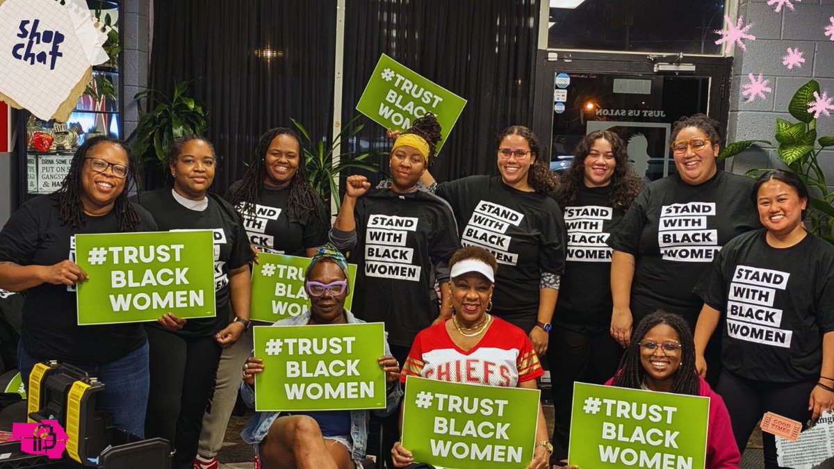 Thank you to everyone who joined us at Shop Chat at Just Us Salon! 💕 Led by our VP of People, Equity, &amp; Culture Kourtney Vincent-Woodbury, we honor how Black women have always led the fight for reproductive freedom. Vote YES on 3!