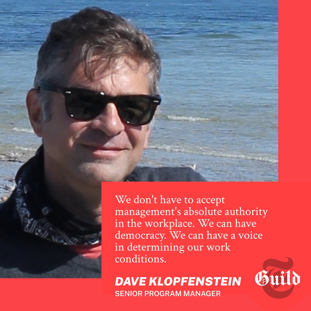 Dave is a senior program manager <a href="/nytimes/">The New York Times</a> and is excited to have a more democratic voice in his workplace. #ReadyToStrike
