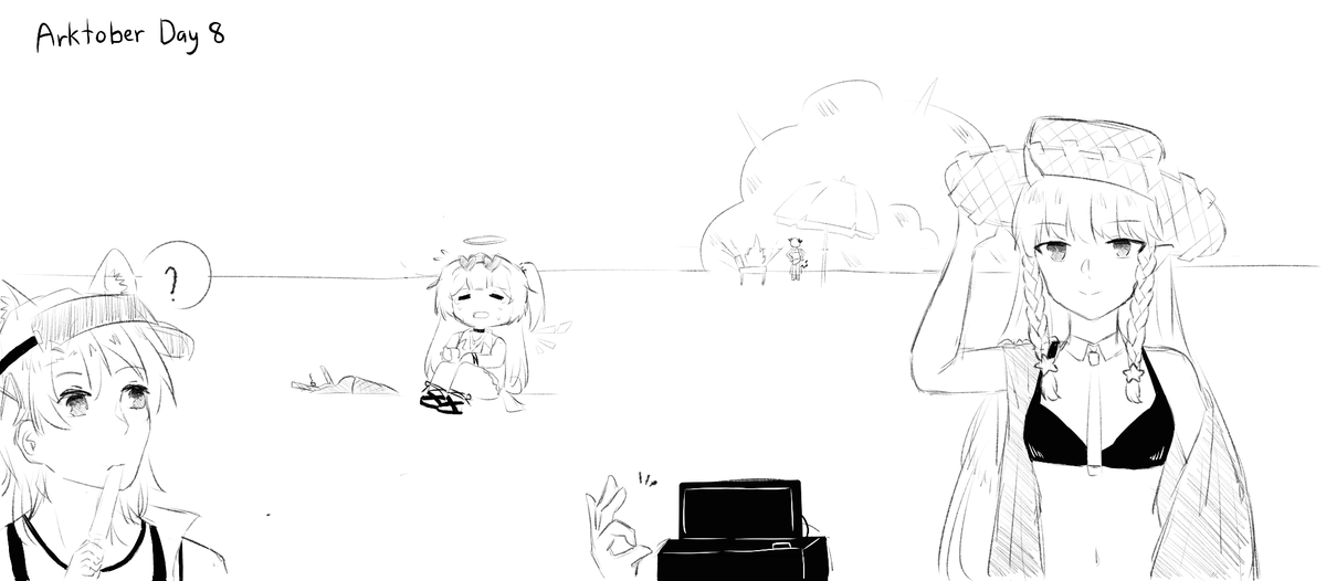 AineMizuiro's tweet photo. #Arktober Day 8: Beach

I'm late //wheeze
and also late for tomorrow too xD

so-
beach and swimsuit is belong together, trust me owo)b https://t.co/zyBWr92ahz