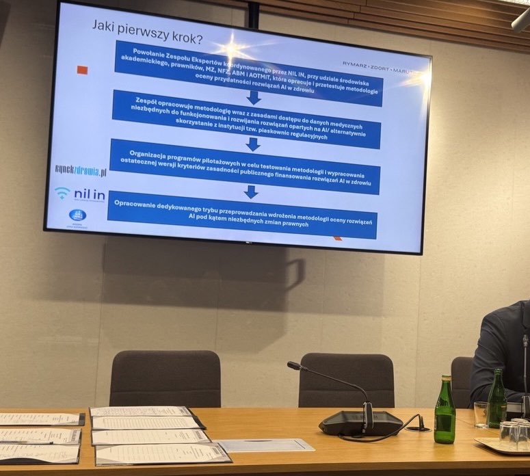 NIL liderem i ambasadorem innowacyjności w ochronie zdrowia - dziś Prezes NRL Łukasz Jankowski uczestniczył w posiedzeniu połączonych  komisji zdrowia i cyfryzacji 📲

💬 Środowisko lekarskie podchodzi pozytywnie, ale również z odpowiedzialnością do kwestii rozwoju i