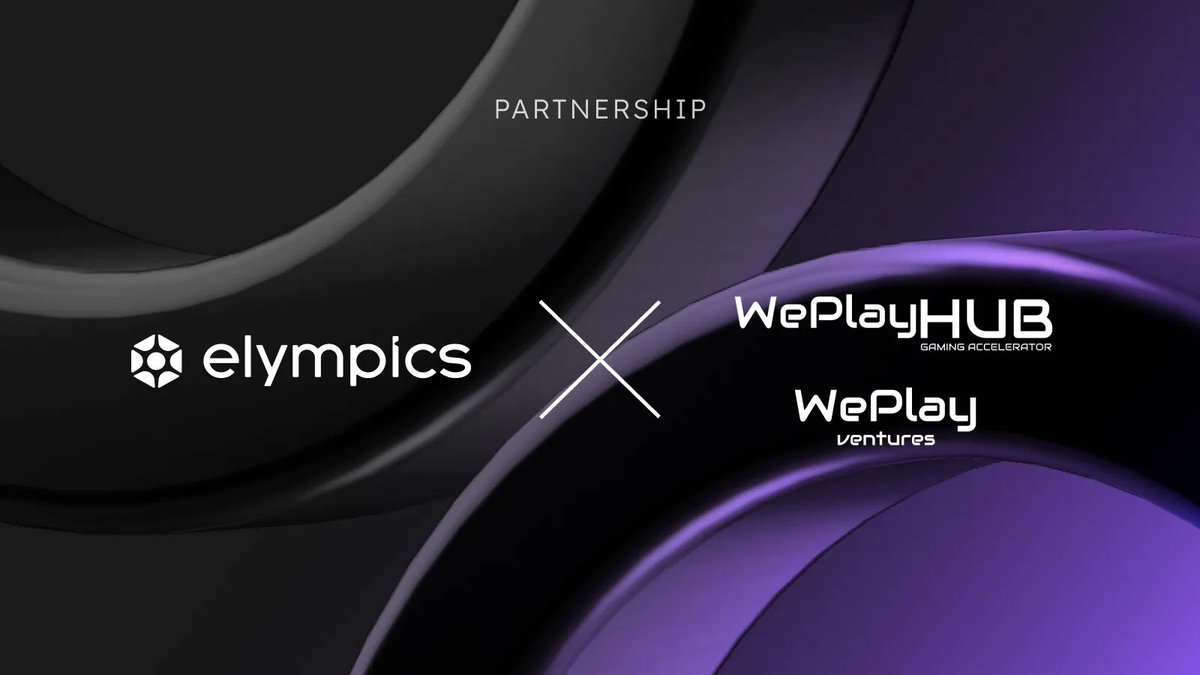 We are excited to announce our strategic partnership with <a href="/WePlayVentures/">WePlay Ventures</a> and @WePlayHub 🤝

Through this collaboration, Elympics and WePlay Ventures aim to accelerate the growth and innovation of Web3 gaming by providing game developers with unparalleled resources, mentorship,