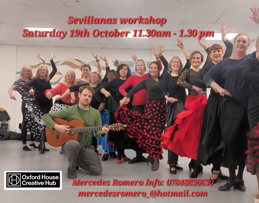 We’re so excited for our next workshop from Mercedes Romero in our community hub. 

Come and join her Saturday 19th October. Book on via the details in the poster 💃💃💃

#plymouth #stonehouse #community #workshop #class #dance #movement #flamenco #salsa #salsadancing