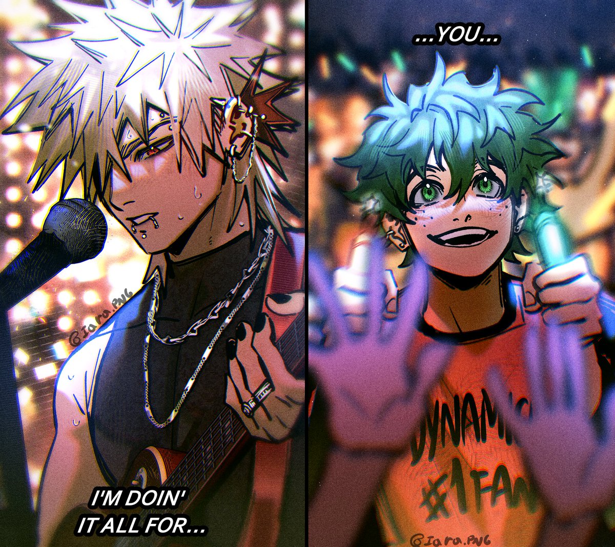 iara_png's tweet photo. Rock Star Bakugou AU + fic and playslit! ⬇
#BNHA #MHA #bakudeku https://t.co/hKBDLAH0mn