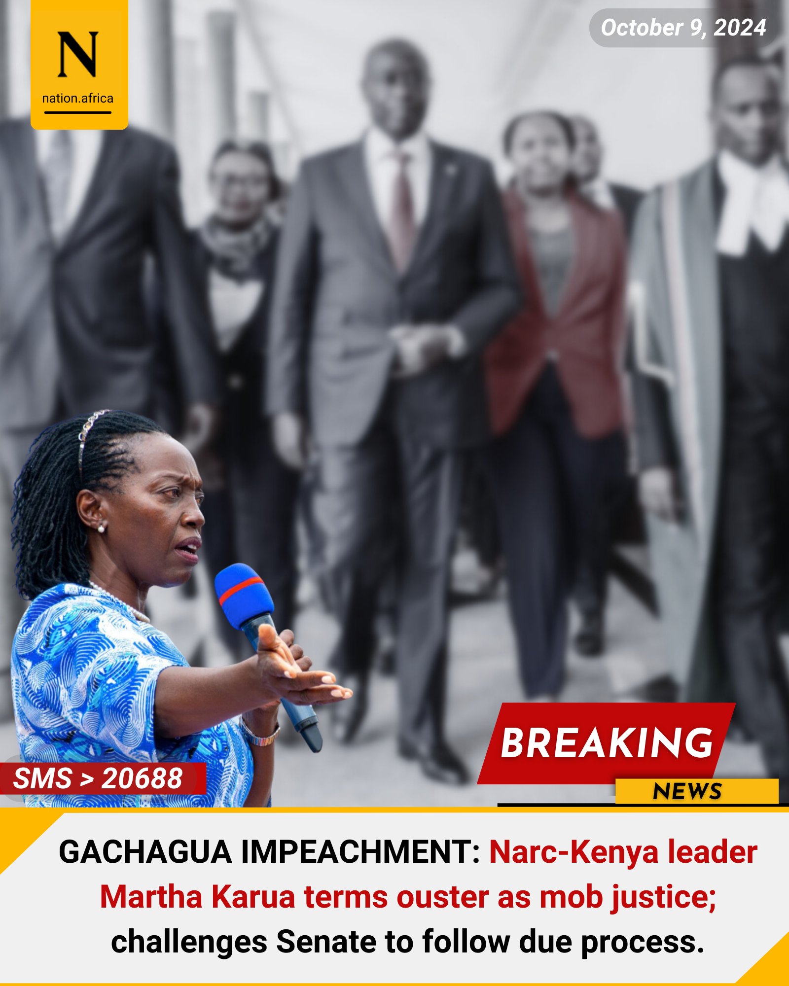 Nation Africa on X: &ldquo;GACHAGUA IMPEACHMENT: Narc-Kenya leader 