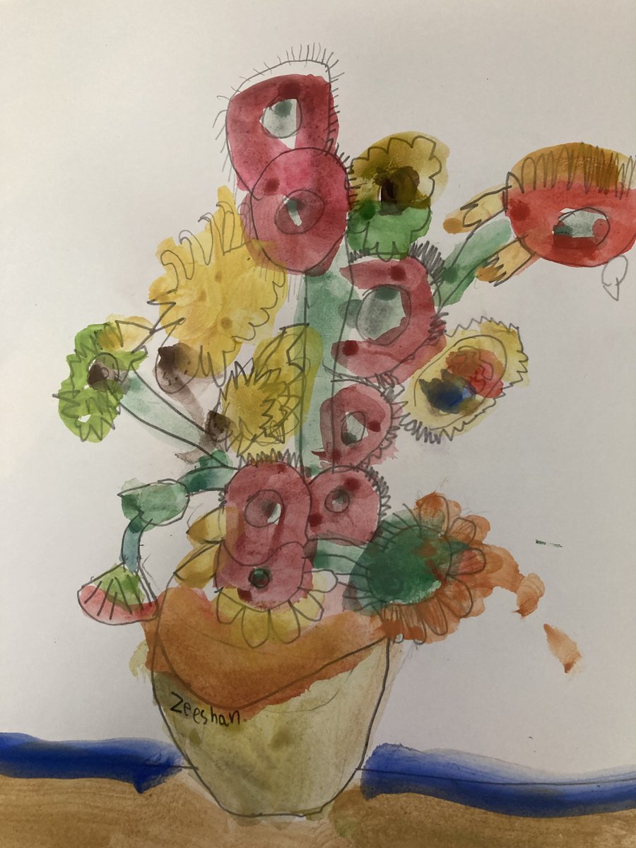 Year 3 have been learning about watercolour painting and the difference between warm and cold colours