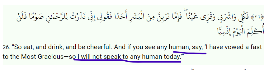 GabrielSaidR's tweet photo. on Mary speaking in the Qur'an it's interesting to note that she is commanded (Q 19:26) to stop speaking and in fact does not speak again... https://t.co/8d3of3tF7r