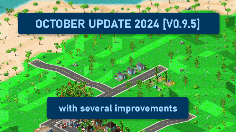 October Update 2024 [v0.9.5] with a lot of improvements ☀️🏝️🏖️⛵️
store.steampowered.com/news/app/73165…

#SummerIslands #gamedev #indiedev #indiegame #pixelart #steam
