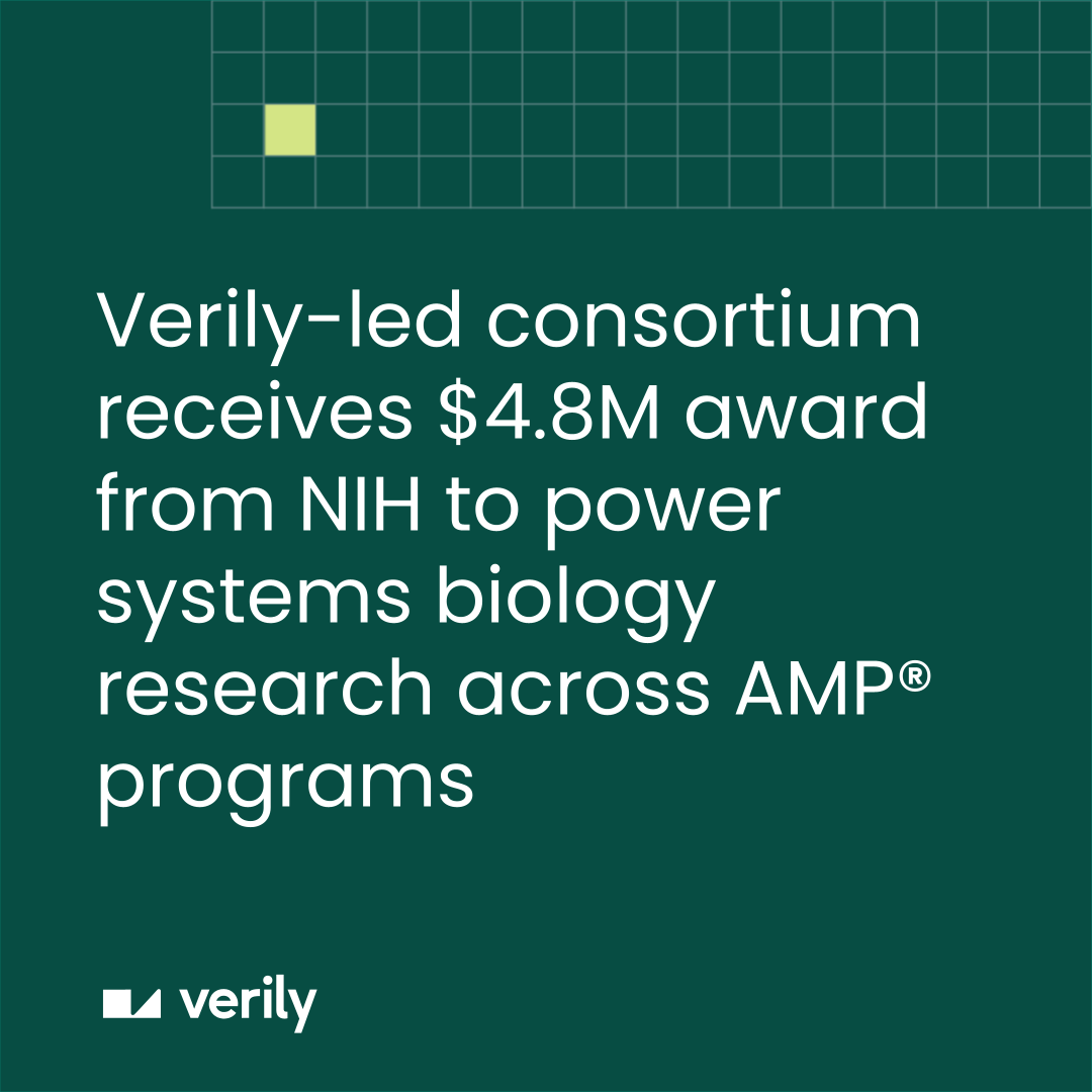 Verily (@verily) on Twitter photo 📣 A new Verily-led consortium made up of 7 orgs has received a $4.8M award from <a href="/NIH/">NIH</a> to deliver a centralized portal + tools that will enable researchers to analyze data across existing AMP® platforms, as part of the SysBio initiative. veri.ly/4eNLjtM 📣 A new Verily-led consortium made up of 7 orgs has received a $4.8M award from <a href="/NIH/">NIH</a> to deliver a centralized portal + tools that will enable researchers to analyze data across existing AMP® platforms, as part of the SysBio initiative. veri.ly/4eNLjtM