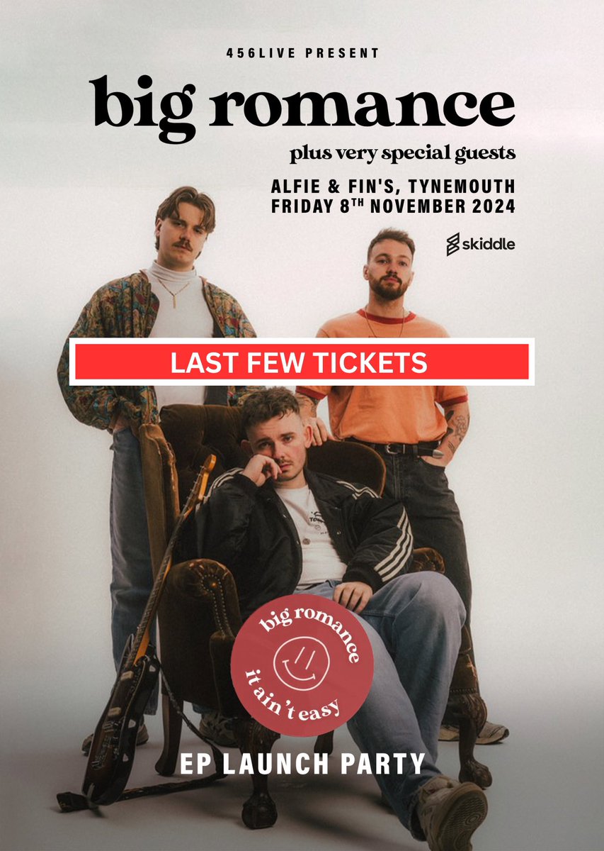 Only a handful of tickets left for our EP launch party next month 🤯

Last tickets here: skiddle.com/whats-on/Newca…