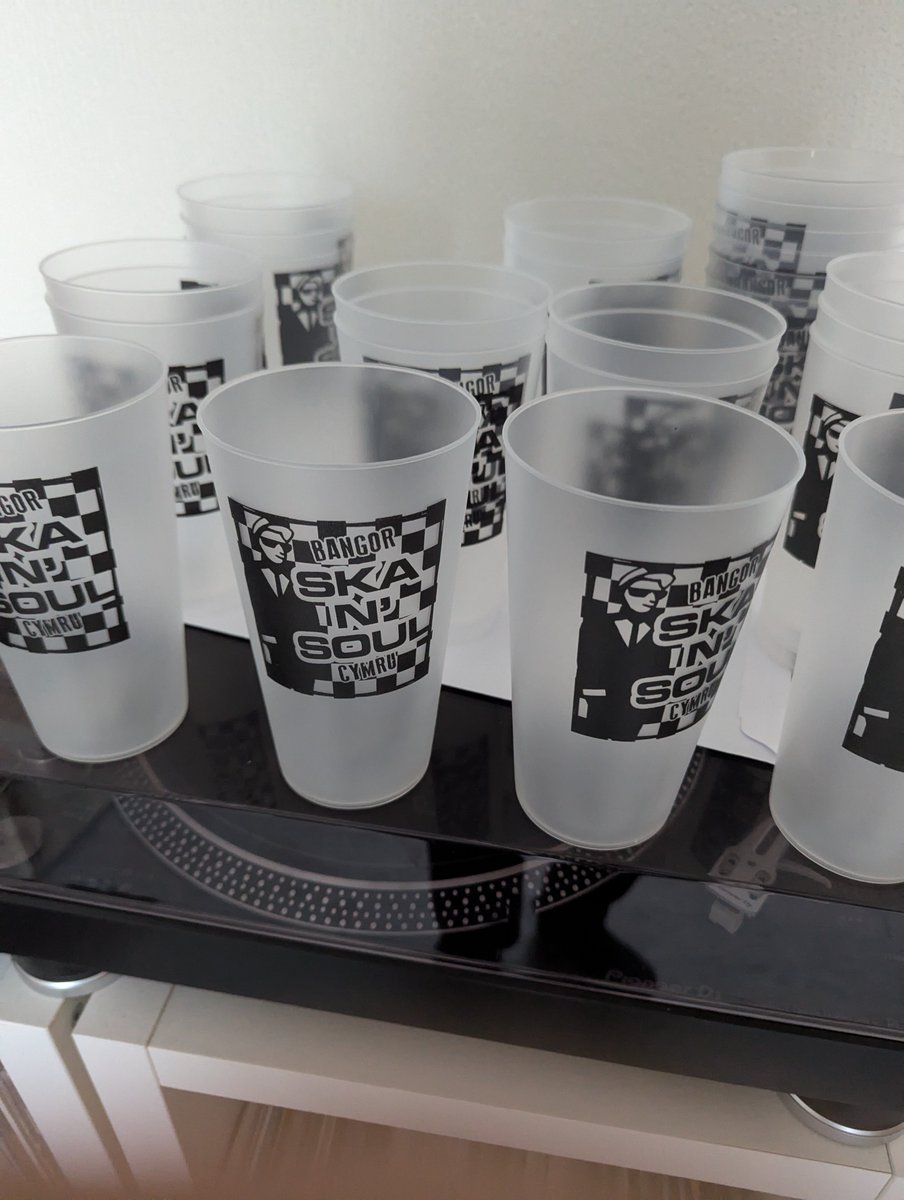 Bangor #skaNsoul Festa cup /pint (plastic and  reusable) coming in at £4.00 each retail we are hoping to sell them £5.00 and donating the extra £1.00 to <a href="/CanolfanLonAba1/">Canolfan Abbey Road</a> Abbey Road 
Comments appreciated ,as always .
#Ska #northernsoul #punk #Reggae #twotone
Diolch 🏴󠁧󠁢󠁷󠁬󠁳󠁿