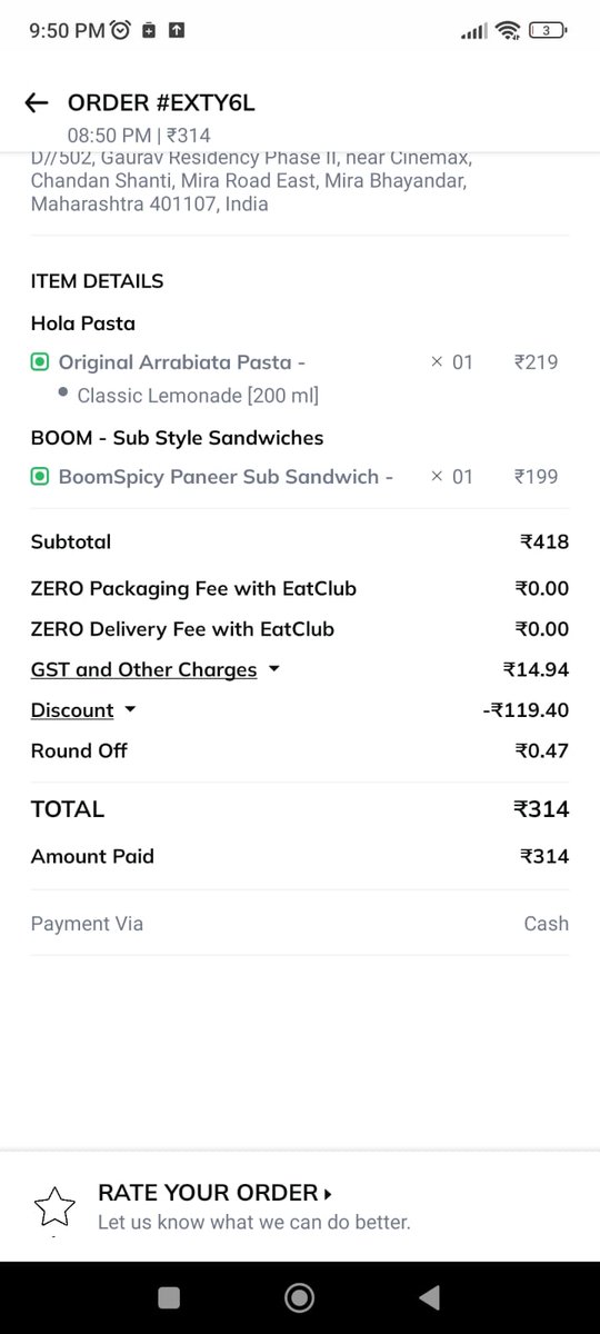 atharvac09's tweet photo. Dear @Eatclub_ , @BOX8_in I am Jain by religion. I ordered  a Veg Arbarita Pasta. I got chicken pieces. For 25 years I never had any meat and for the first time you made me taste meat during the holy month of Navratri. Shame on the cook and the Team. https://t.co/EjKD8BIRno