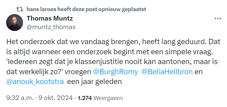 eenblikopdenos's tweet photo. Hans Laroes (@hanslaroes), oud-hoofdredacteur van de @NOS, zit in de Raad van Toezicht van @_investico en herplaatste eerder al een X-bericht over een onderzoek waaraan veel haken en ogen zitten (zie: https://t.co/AngSldKiy2). De screenshot toont een tweede repost. #Investico