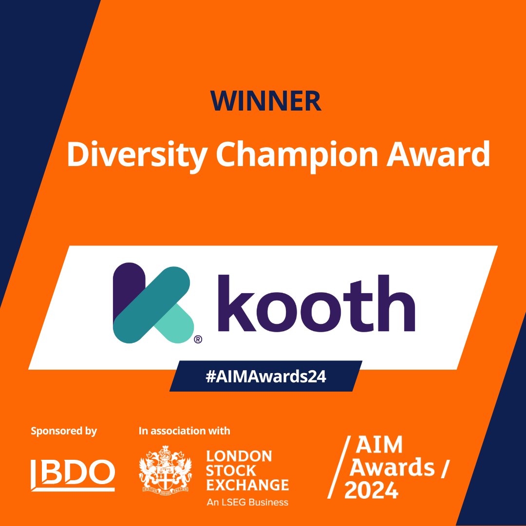 And the winner of tonight's Diversity Champion Award, sponsored by <a href="/addidat85989/">Addidat</a> is...  <a href="/kooth_plc/">Kooth Digital Health</a>. Well done to the team on this well deserved win #AIMAwards24 #winner