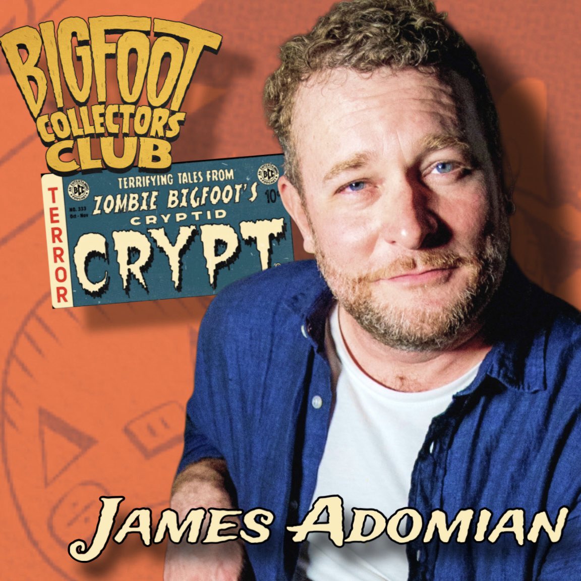 Bigfoot Collectors Club (@bigfootpod) on Twitter photo Zombie Bigfoot’s Cryptid Crypt continues today with/ comedian James Adomian! <a href="/BryceOJohnson/">Bryce Johnson</a> open.spotify.com/episode/4CRV44… Zombie Bigfoot’s Cryptid Crypt continues today with/ comedian James Adomian! <a href="/BryceOJohnson/">Bryce Johnson</a> open.spotify.com/episode/4CRV44…