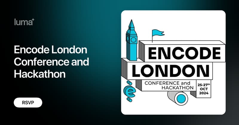 🚨 Encode London is happening in just under 2 weeks!

We’ve got 10+ hack partners with $100k+ in bounties 💰

Need a reason to come to London? Join us at Shoreditch Exchange, Oct 25-27 for 3 days of hacking, expert-led keynotes from top researchers, and good vibes all around ✨