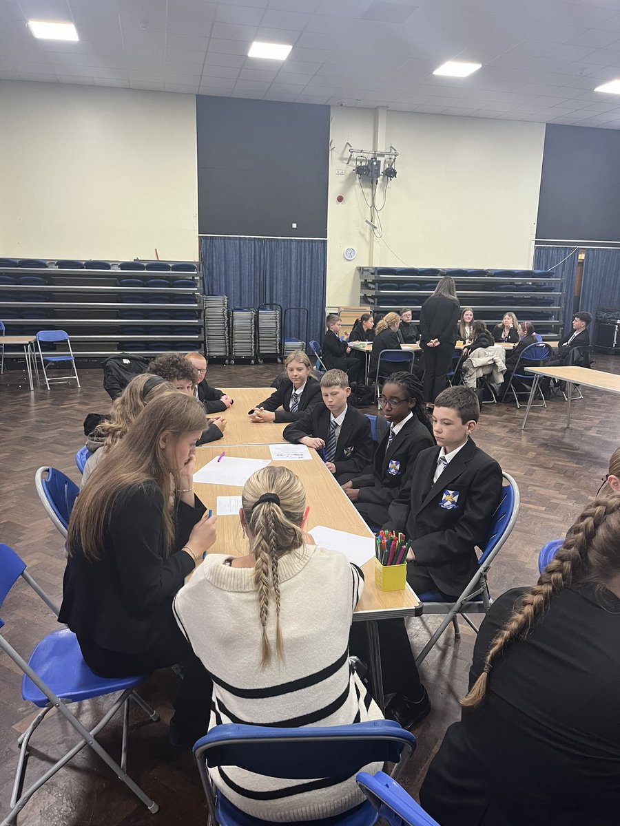 Our first school council meeting of the year was at lunchtime today! 🥳 Lots of discussion, ideas shared and voting. Well done and congratulations to all students involved. 👏 <a href="/WalesHigh/">Wales High School</a>