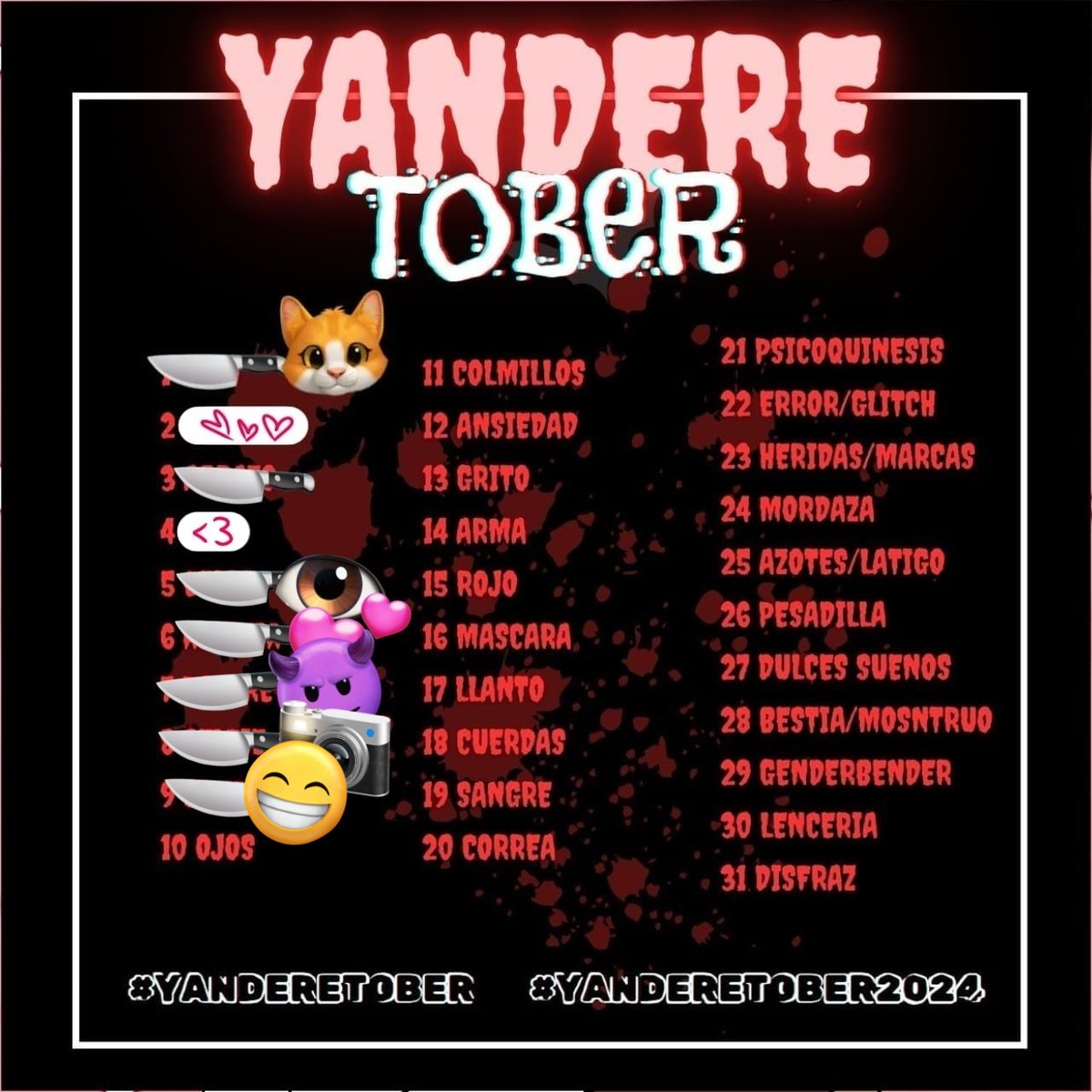 Creadora_terror's tweet photo. 9. Sonrisa 😈💕
#yanderetober #yanderetober2024
#yandere #bellkilming #calixta #digitalart #CalixtaxBell https://t.co/puFBLLvAA8