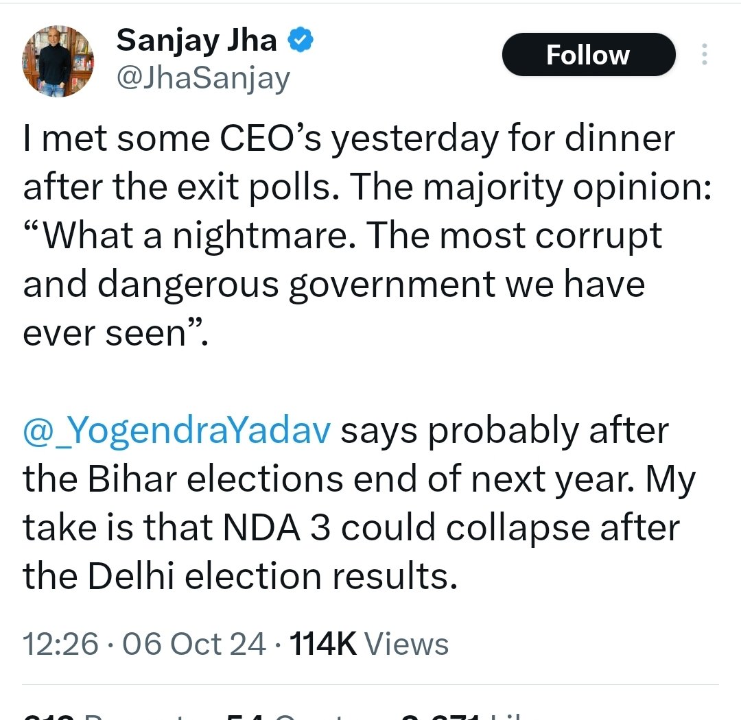 NarayanKieran's tweet photo. @JhaSanjay - And why they call you an 'analyst' is beyond me - But then, the fact that TV Channels do have u on panels often is probably because despite u being pretty shitty at analysis, u are still called an 'analyst' - U are actually hopeless dude!! Find something else to do! https://t.co/Zf7h3Hrr7O