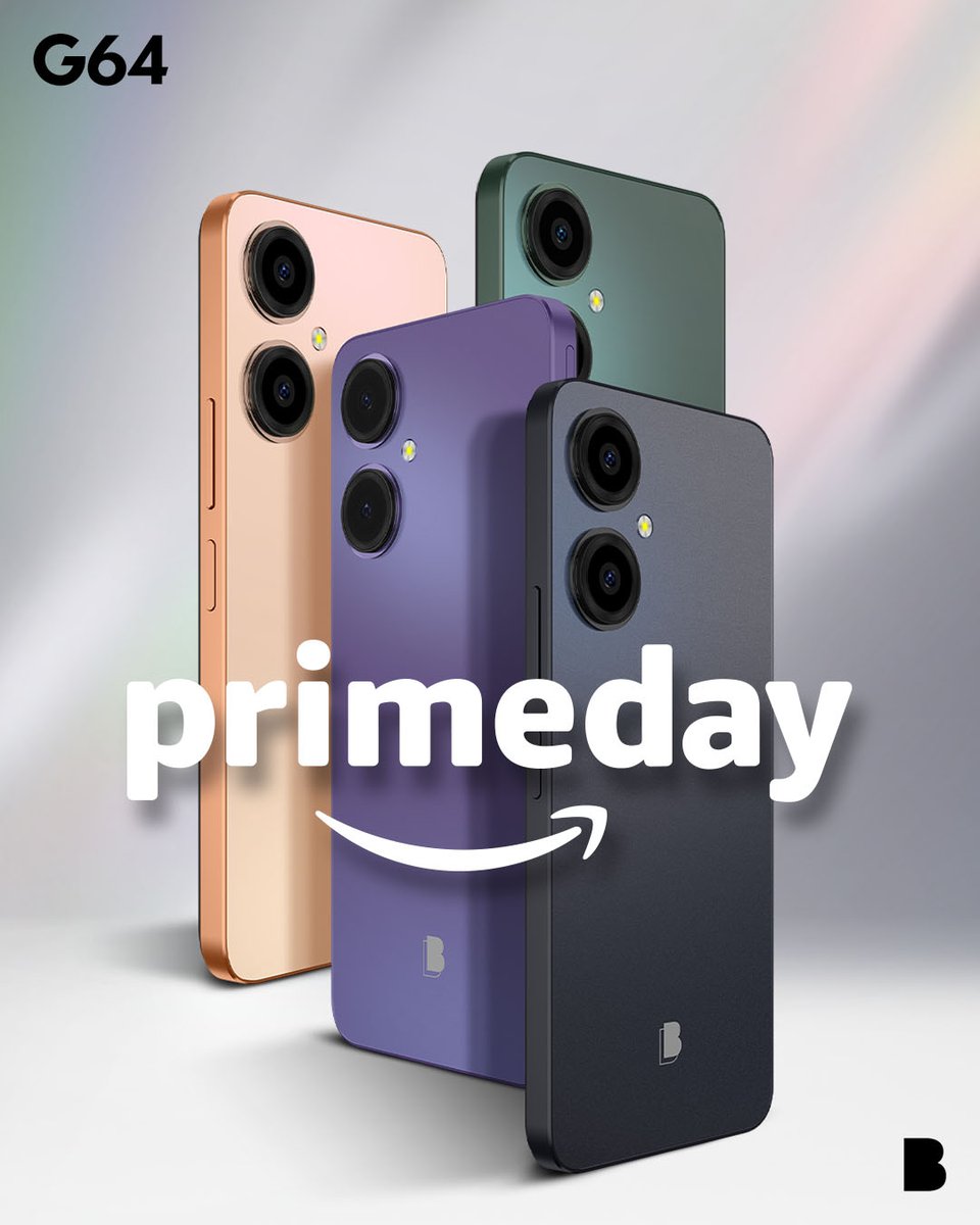 BLU_Products's tweet image. Prime Day is almost over, but not before you bag this bargain! 

Grab G64 with its 6.8&quot; HD+ display, long-lasting 5000 mAh battery, and Dual 50 MP Camera at just $129. Quality and affordability in 4 cool colors, only on @Amazon 🌈 Don&apos;t let this deal slip away! #PrimeDayTech…
