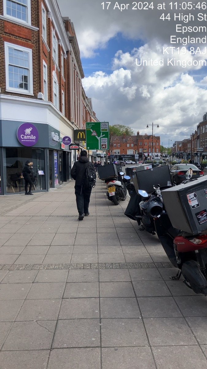 Excellent news that RA Cllr Steven McCormick &amp; I have finally got SCC to take the problems of pavement parking by delivery motorcyclists on Epsom High St seriously. SCC will now engage with the issue on the pro-active lines we have suggested incl. talking with delivery companies