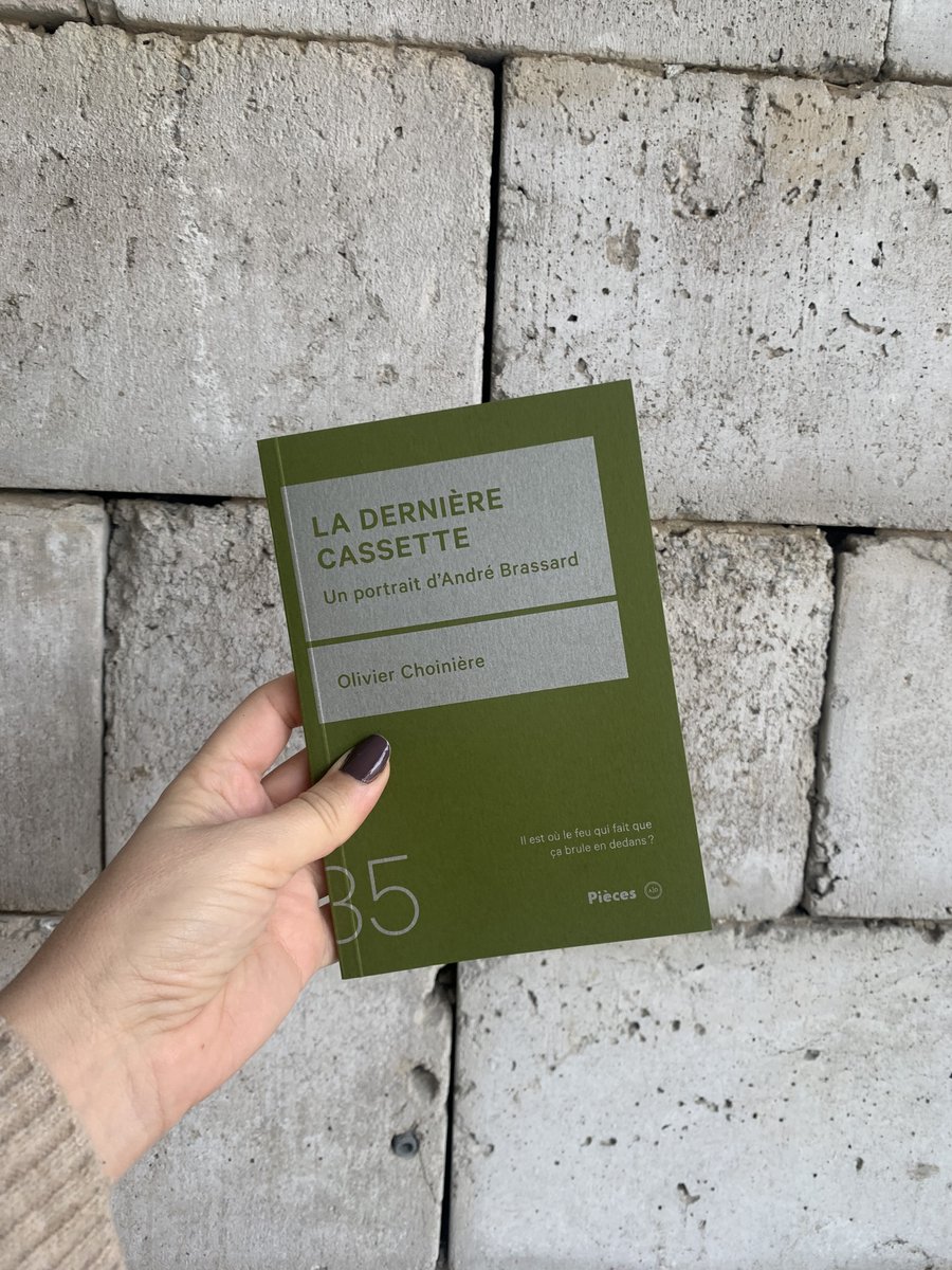 «La dernière cassette» d’Olivier Choinière, notre «Pièce 25» figure à la liste des finalistes aux Prix littéraires du Gouverneur général de 2024. #livresgg

Extrait à lire juste ici: lnkd.in/eSdchS9T