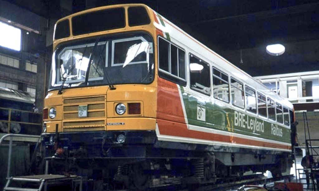 Protype Railbus LEV3 is seen at the Plymouth Laira openday on the 26th April 1982.

© Nineveh Road Collection.