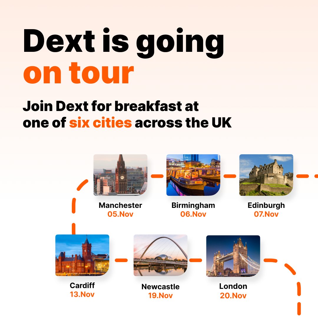 We're hitting the road! 🚘 🇬🇧 

Connect with the Dext team, local peers and gain insights from industry leaders, including experts from <a href="/HMRCgovuk/">HM Revenue & Customs</a> , entrepreneur Alexis Kingsbury and tax specialist <a href="/PaulAplinOnTax/">Paul Aplin OBE</a> . 

📅 Register here to attend: info.dext.com/dext-on-tour-r…