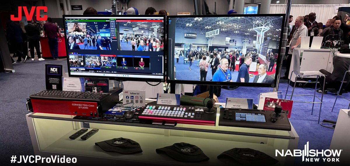 jvcprousa's tweet photo. We are here at Day 1 of @nabshow New York! Come visit us at @broadfieldsales Booth 711 and ask about our GY-HC500 camcorder series promotion (now with a $500 rebate!) https://t.co/5Wd5mtaHve
#JVCProVideo #NABNY #NABShow #VideoProduction #AVTweeps https://t.co/Kcp9tTUjwv